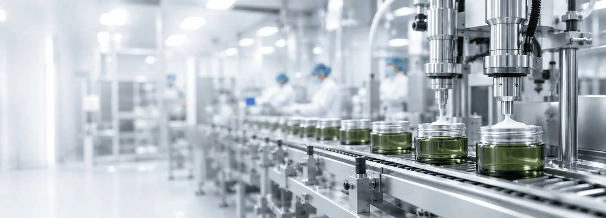 GMP-certified private label skincare manufacturing facility