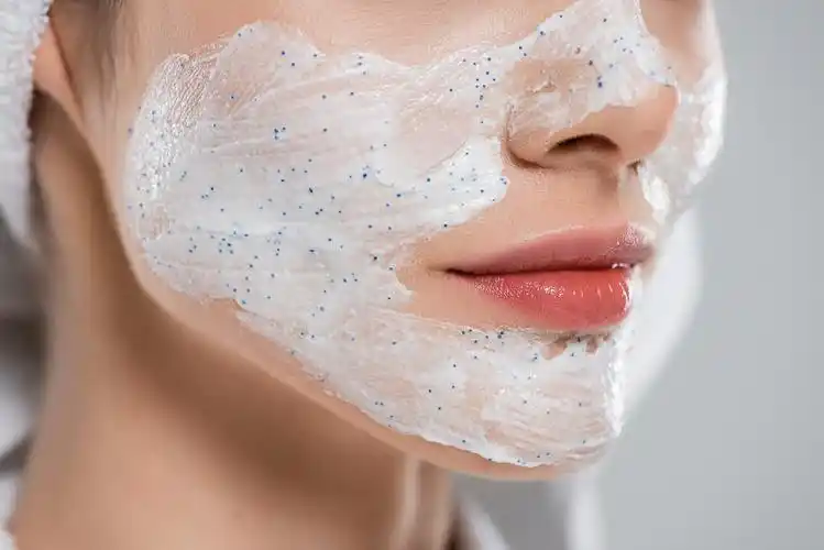 Natural face cream in jar